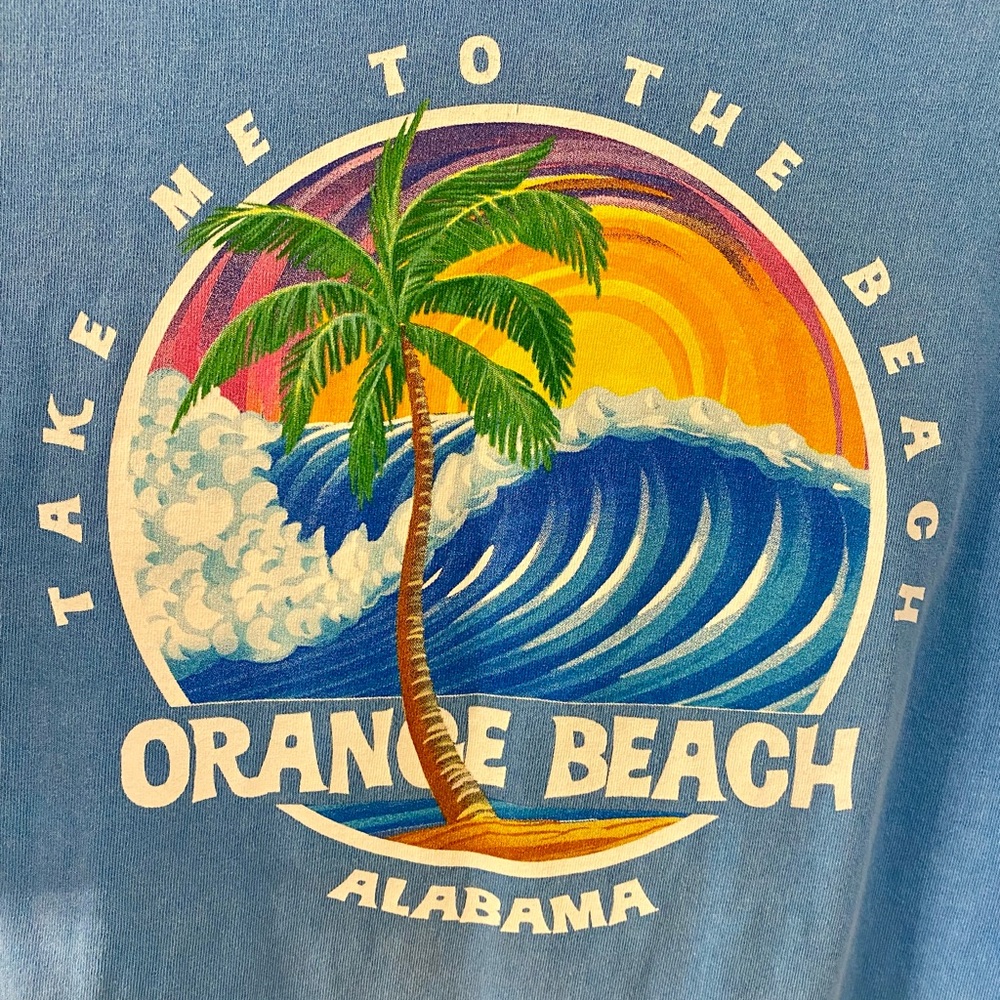 Orange Beach AL blue tee shirt.☀️🏖️🌊  size large